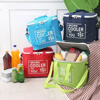 

New Style 20L Outdoor Picnic Bag Cooler Bags Oxford Cloth Waterproof Insulation Lunch Cold Box