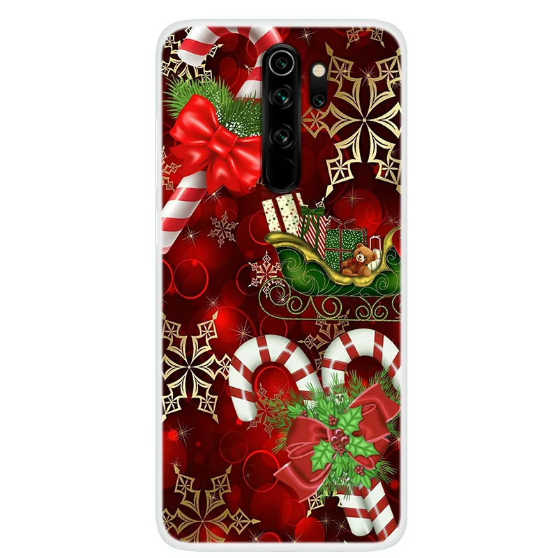 For Xiaomi Redmi Note 8 Pro Case Christmas NEW Year Gift Soft TPU Cover For Xiomi Redmi Note 8T Phone Cases Coque Note8 8Pro xiaomi leather case charging Cases For Xiaomi