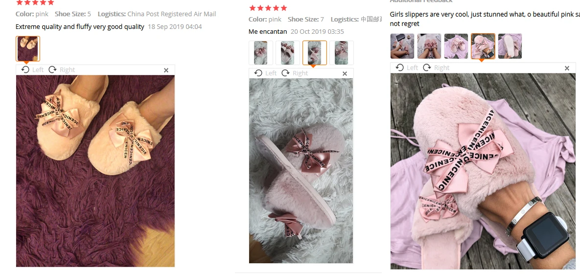 Women Home Slippers Winter Warm Shoes Woman Slip on Flats Slides Female Faux Fur Slippers Women Shoes Closed Toe