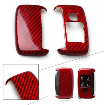 

For Land Rover Jaguar Real Carbon Fiber Remote Smart Key Cover Fob Case Shell