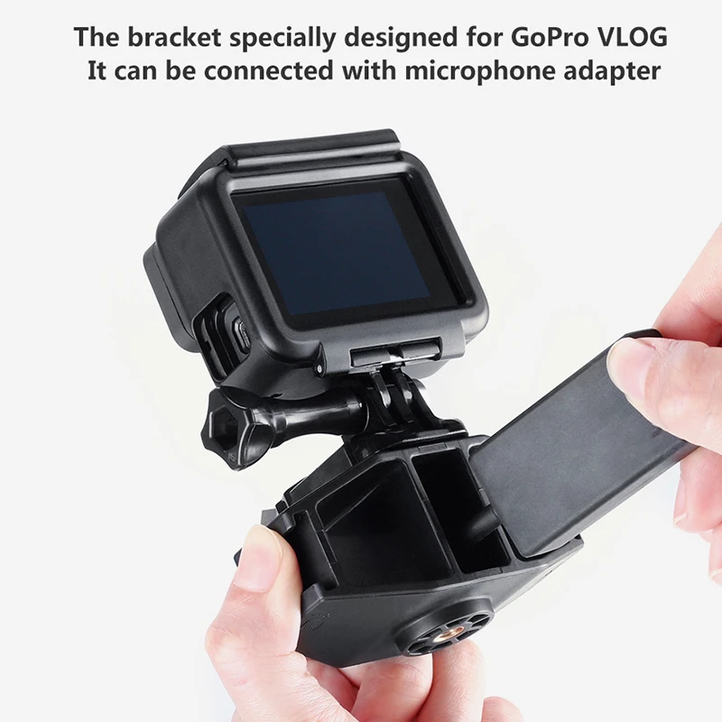 Gp-1 Gopro Vlogging Stand Bracket 2 Холодный башмак крепление 1/4 дюймов Винт для Gopro Hero 7 6 5 Sjcam Dji Osmo Action Sport Cameras(2 шт