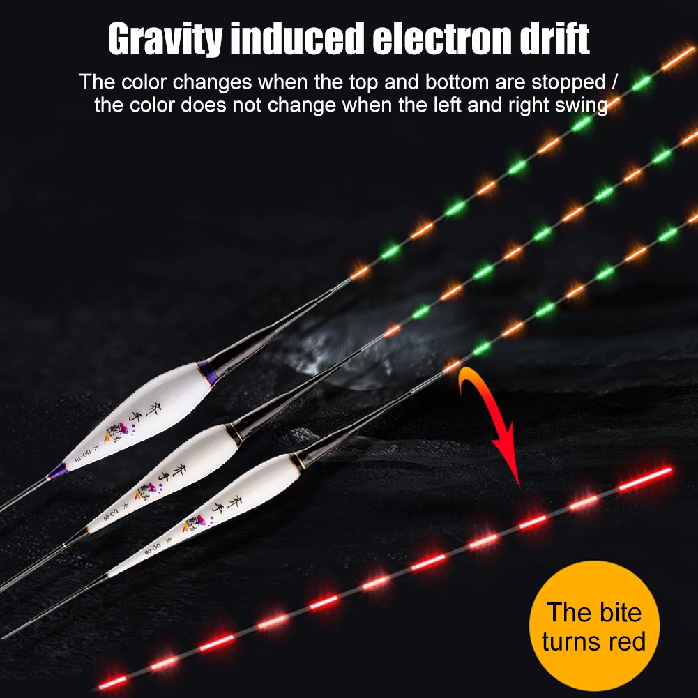 Luminous Electric Fishing Floats Color Changing Night Fishing Buoy Bobber Gravity Sensor Fish
