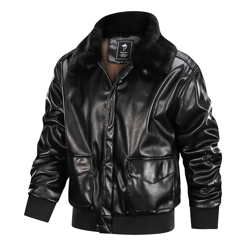 Refire gear, зимняя куртка-бомбер из искусственной кожи, куртки для мужчин, армейский солдат, тактические куртки MA-1, военный пилот, меховой воротник, толстые теплые пальто