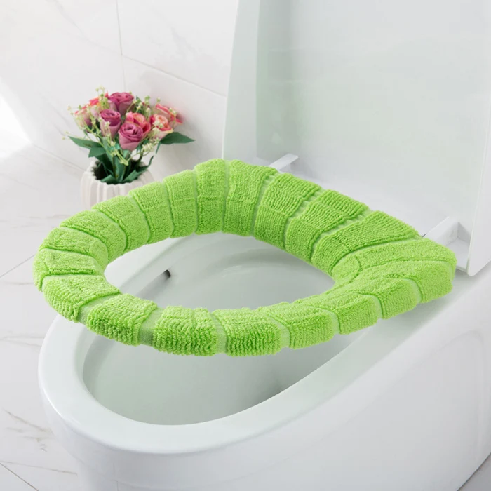Soft Bathroom Toilet Seat Closestool Washable Warmer Mat Cover Pad Cushion Bathroom Accessories AUG889