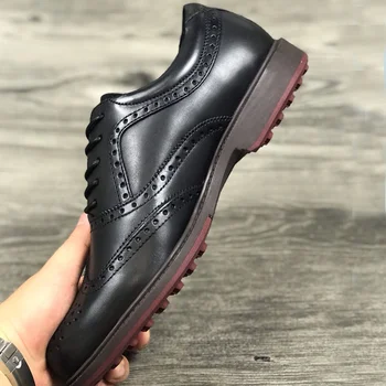 

New Genuine Golf Shoes Black Anti Slip Spikless Golf Sneakers Size 39-45 High Quality Walking Shoes Outdoor Mens Sneakers