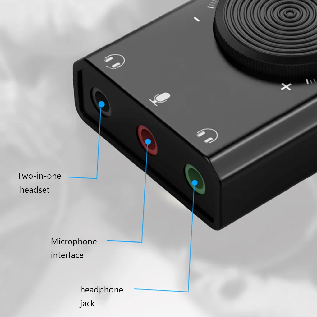 ORICO Портативный USB внешняя звуковая карта Микрофон Наушники типа «два-в-одном» с доставкой в течение 3-Порты и разъёмы Выход ноутбук ПК компьютер адаптер