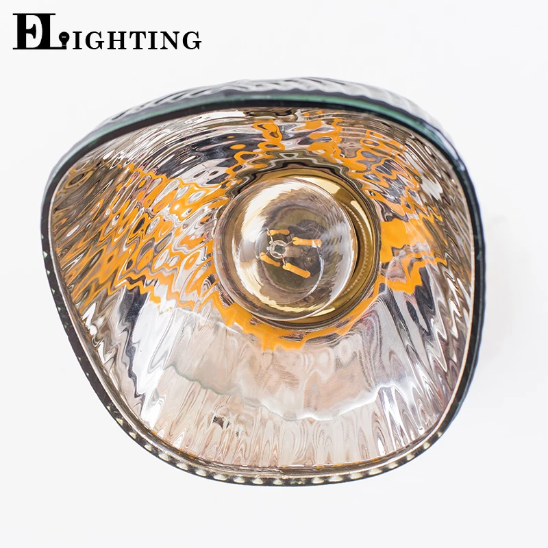 EL винтажный стеклянный и медный настенный светильник персональный художественный светильник для столовой гостиной внутренний светильник ing