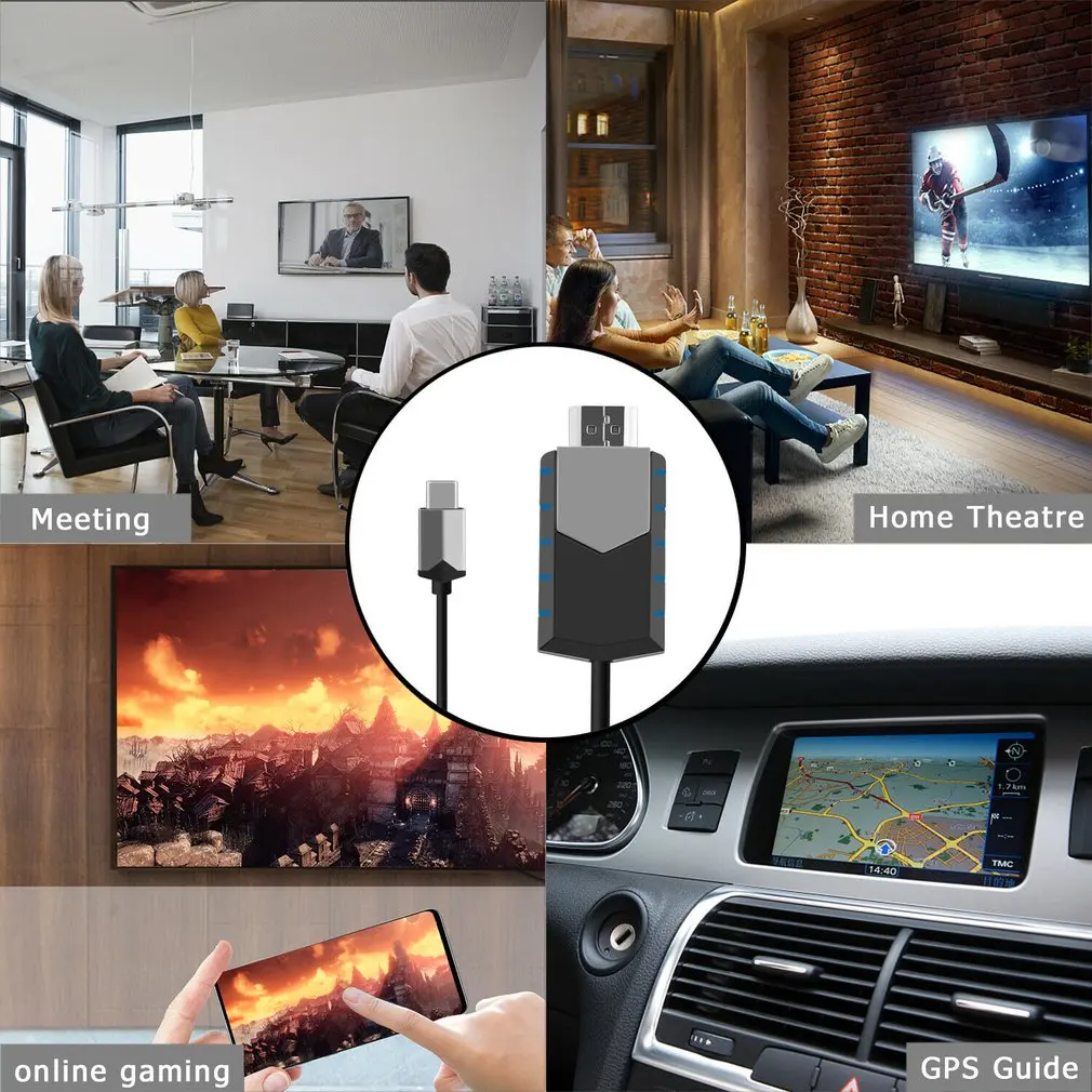 MHL usb type C к HDMI 1080P HD ТВ кабель адаптер для Android телефонов для samsung аудио-видео провод