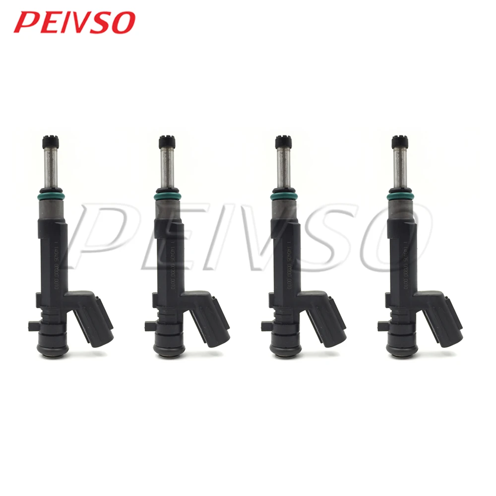 

PEIVSO 4pcs 16600-1KT0A 166001KT0A Fuel Injector For Nissa/n Versa 1.6L l4 2012~2015