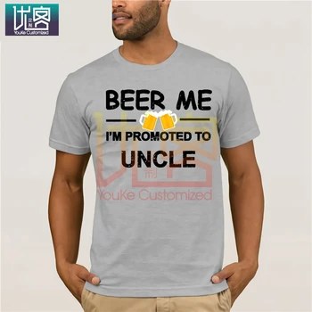 

Mens Beer Me I M Promoted To Uncle T Shirt New Dad Est 2017 Gifts 2020 Summer Men's Short Sleeve T-Shirt Casual Short Sleeve Top