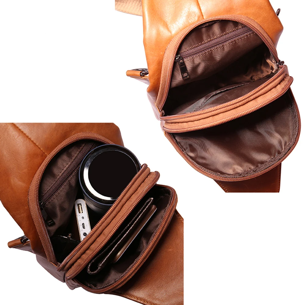 Высококачественная сумка на плечо из натуральной кожи, нагрудная сумка, новая модная мужская сумка-мессенджер, винтажная сумка, мини сумка на плечо