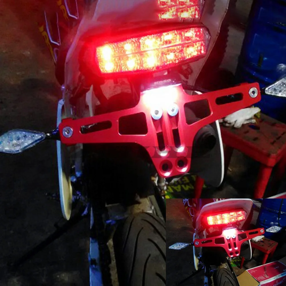 Универсальный Регулируемый угол мотоцикла номерной знак рамка для KTM RC 200 390 390 1190 990 1290 AdventuRe/R 2013