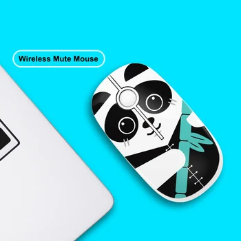 

2.4GHz Wireless Mouse USB Mini Silent Panda Peacock Pattern Gaming Mouse Ergonomics Optical Mice For PC Home Office Girls Gift