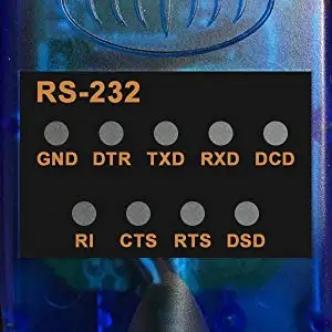 USB RS-232 Serial Adapter with LED Indicators 6ft USB 2.0 to Serial 9-pin DB9 RS-232 Adapter Cable with Thumbscrews ( FTDI Chip