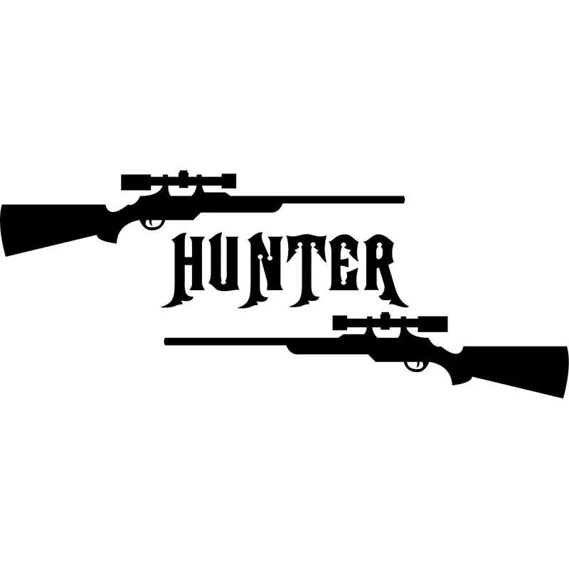 

Funny Gun Hunter Hunting Deer Buck Rifle Fashion Car Stickers and Decals Bumper Window Laptop Motorcycle Accessories KK16*7cm