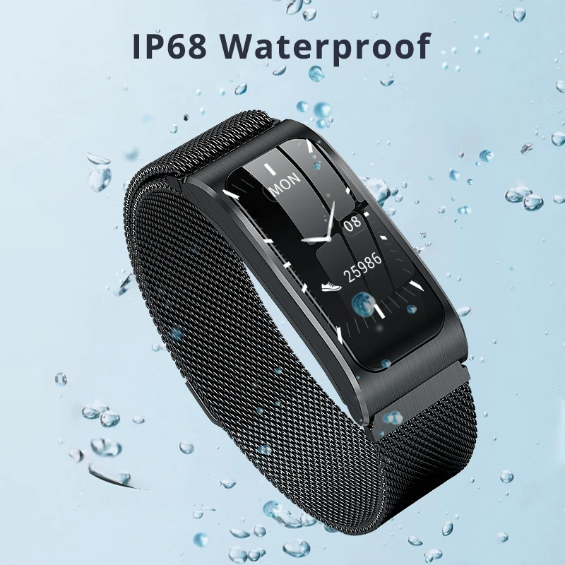  Vorke VK7 Smart Watch 1.14 inch Touch Screen IP68 Fitness Tracker Blood Pressure Measurement Smart  - 33053802147
