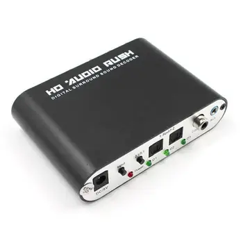 

Audio Decoder 5.1 Channel Optical SPDIF/Coaxial Dolby AC3/DTS Converter Home HD Set Top Box Computer External Accessories