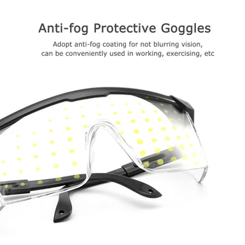 

2020 New Safety Protective Goggles Splash Proof Frame Adjustable Protecting Glasses Prevent Droplets Clear Vision Sand Windproof