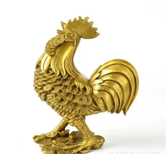 

The copper Rooster Zodiac Grilled Ham and Chicken Home Furnishing decoration feng shui ornaments