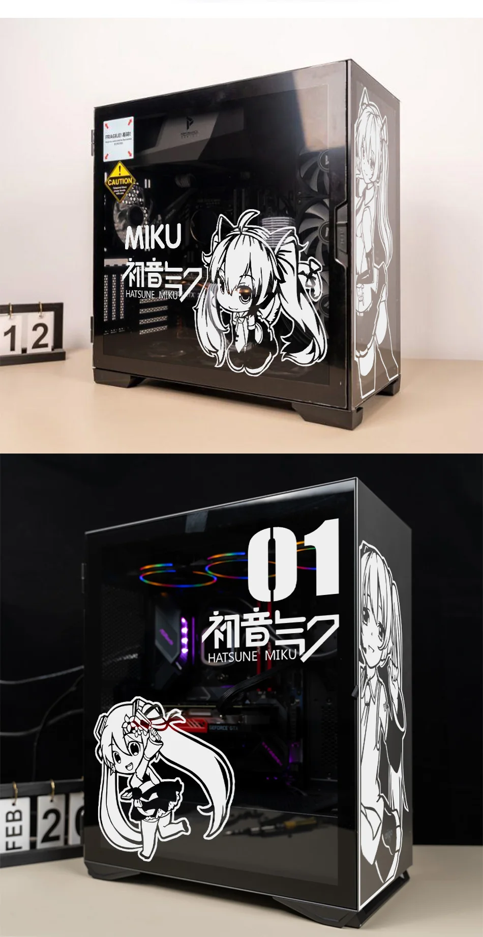 MIKU аниме ПК чехол стикер s мультфильм водонепроницаемый компьютер ...