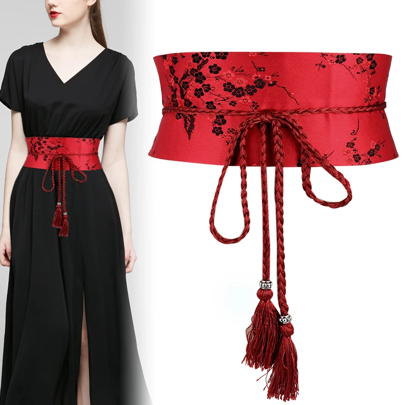 

Ms decorative cloth belt system bandwidth waist sealing belt waist shirt hanfu contracted tide belt ladies Apparel Accessory