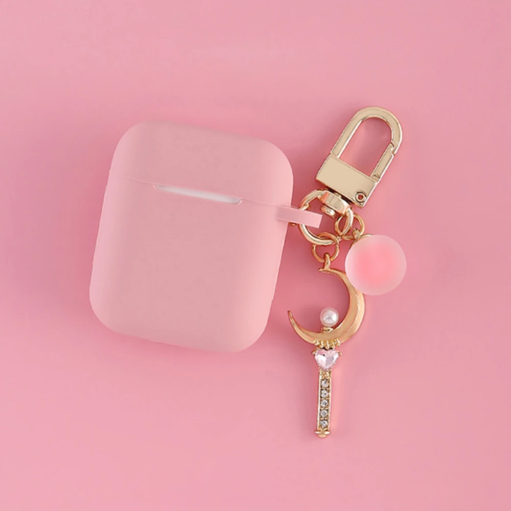 Cosmic Astronaut Spaceman Silicone Case for Apple AirPods 1 2 Case with Keychain Wireless Earphone Case Accessories Cover Box