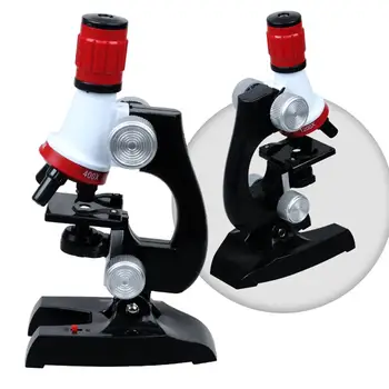 

Microscope Kit Lab LED High quality 100X 400X 1200X Children Toy Microscope Monocular Biological Microscope for education