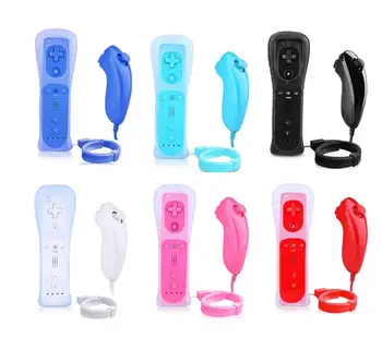 

100pcs/lot For Nintend W ii 3 in 1 Remote Gamepad Controller Without Motion Plus Wireless Remote Controle For W ii Nunchuck