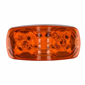 

5 Red Plastic 5 Amber 10-LED 4" Side Marker Lights Camper Truck Trailer RV Running Lamp 100 X 50 X 27 Mm