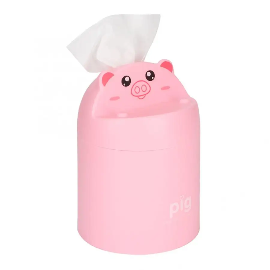Multipurpose Tissue Storage Box Home Office Lovely Cartoon Roll Paper Holder Storage Box Organizer