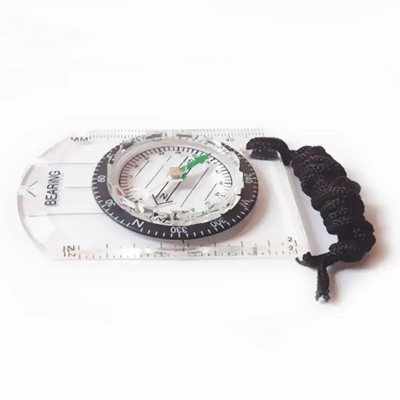 Multifunctional Compass Outdoor Equipment Kompas Portable Compass Map Scale Ruler for Hiking Camping R6