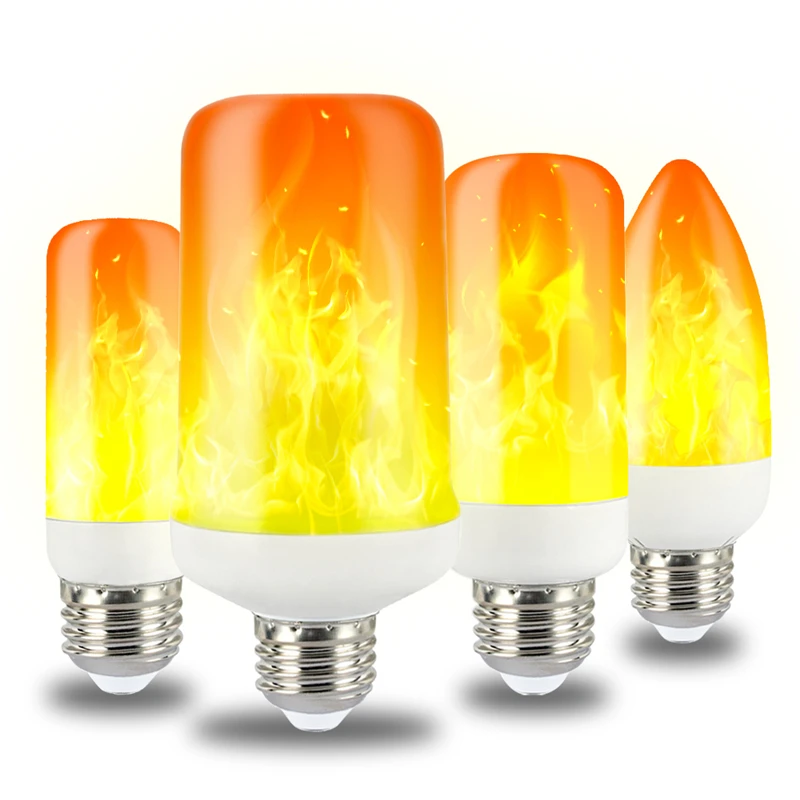 Tanie E27 E14 B22 LED dynamiczny efekt płomienia lampka imitująca ogień