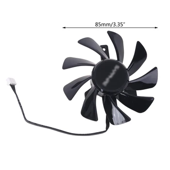 

T129215SU RX 570 470D GPU Cooler Video Card Fan for Sapphire Radeon ITX Graphics Cooling System Replacement