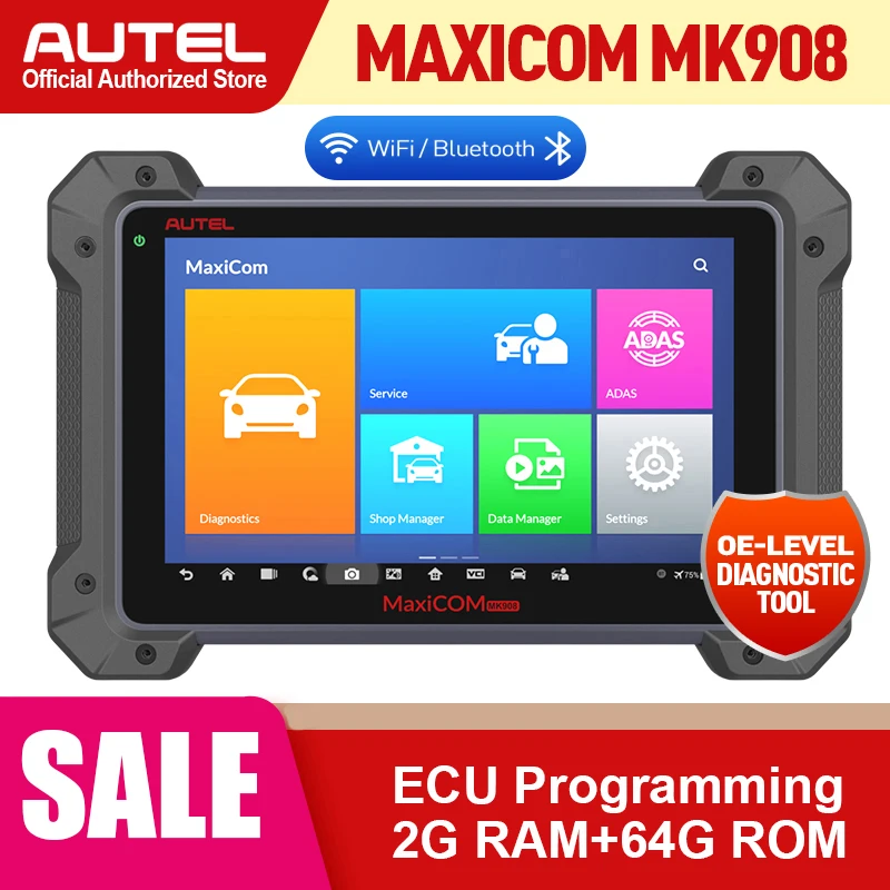Автомобильный диагностический инструмент Autel MaxiCOM MK908 полная система OBD 2 сканер