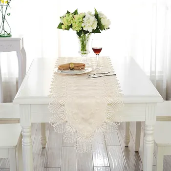 

Simple and modern table runner with lace for TV cabinet long tablecloth coffee table decoration table runner