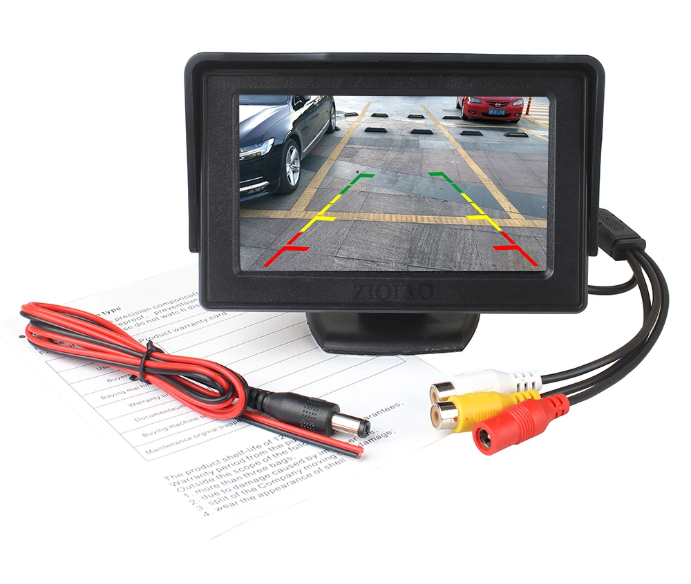 ZIQIAO 4 3 дюймов TFT Автомобильный ЖК дисплей монитор инфракрасный Камера HD ИК