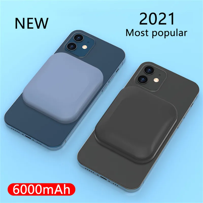 US $25.69 For 2021 Magsafe Charger Magnetic Wireless Power Bank For 2020 Iphone 12 12Pro 12ProMax 12mini UltraThin Magnet Back Battery