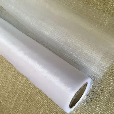 White 1/2 шт. 50 см* 50 м Свадебные пряжи рулон тюля кристально чистая Настольная дорожка из тюля прозрачная органза из газовой ткани рулон Свадебные украшения - Цвет: White