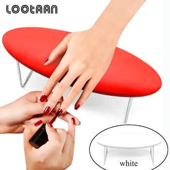 

Lootaan Nail Art Hand Pillow Soft Manicure Arm Rest Cushion Sponge Holder Washproof Can Hold UV Gel Lamp Nail Beauty Mat Pad