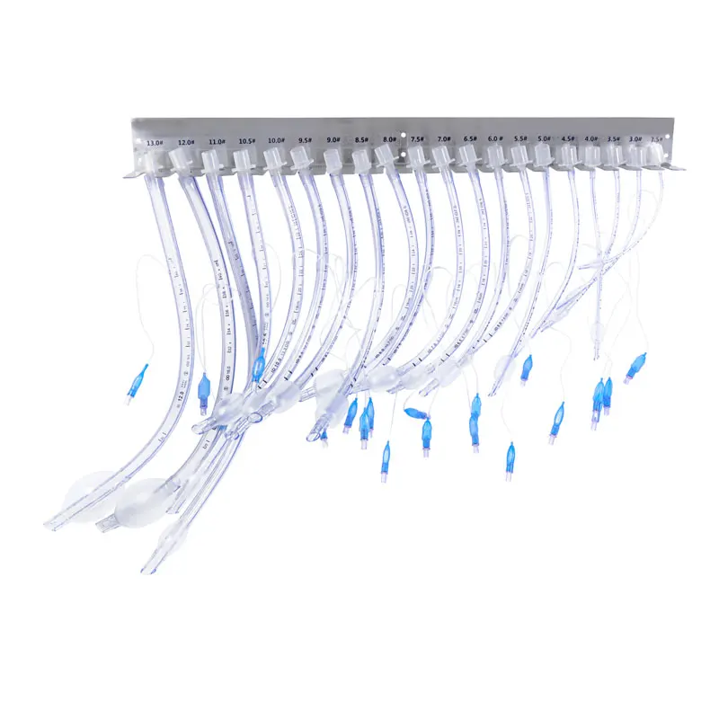 Colgador de tubos de acero inoxidable 304, soporte de intubación traqueal para uso veterinario, Canack desechable