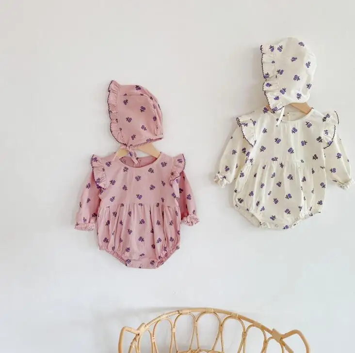 Детские милые хлопковые боди в виде вишни для маленьких девочек милый детский