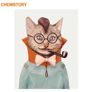 

CHENISTORY Frame Picture Animals Diy Painting By Numbers Kit Canvas By Numbers Wall Art Picture For Home Decors Artwork 60x75cm