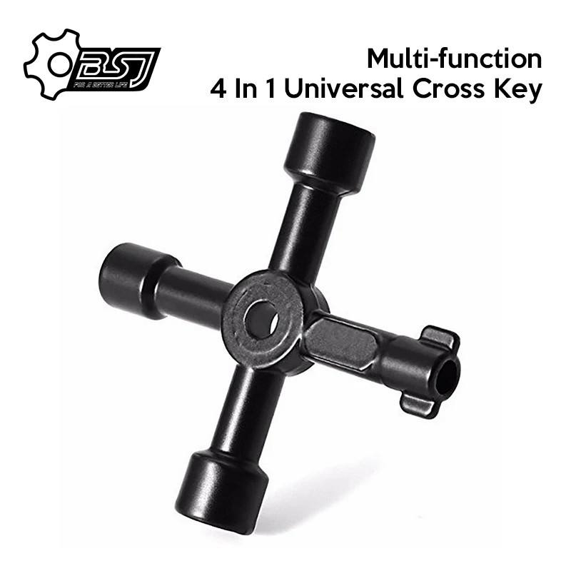 

Multi-function 4 In 1 Universal Cross Key Triangle Key for Train Electrical Elevator Cabinet Valve Alloy Triangle Square