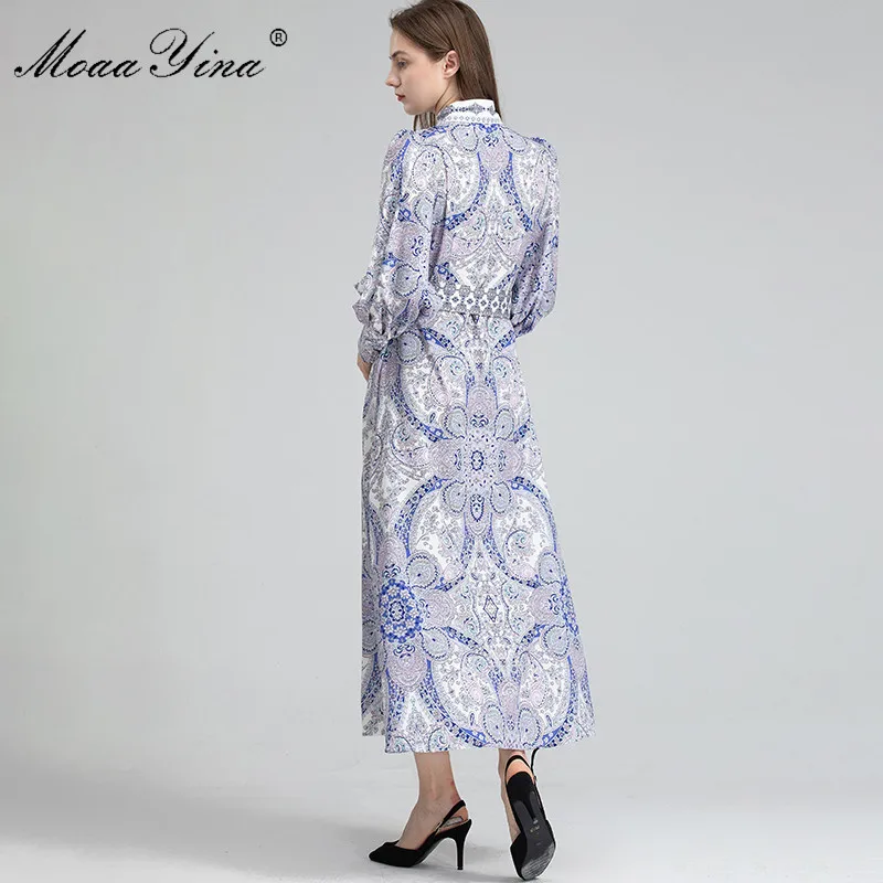 MoaaYina Fashion Designer dress Spring Autumn