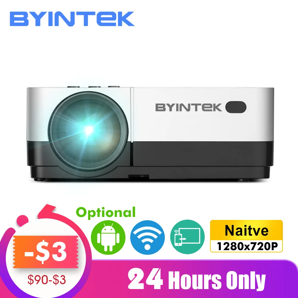 BYINTEK SKY K7 1280x720P 1080P Android wifi светодиодный мини микро Портативный видео HD проектор с HD USB для игры кино домашний кинотеатр