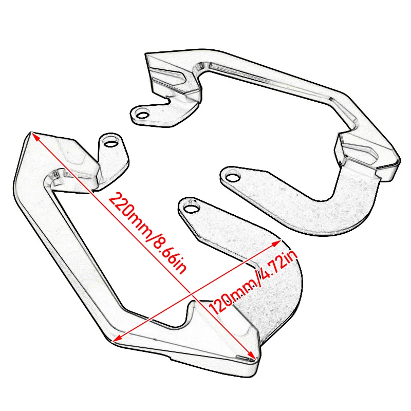 for Honda CB650R CBR650R 2019-2020 Passenger Rear Seat Grab Bar Hand Rail Handlebar CNC machined Motorcycle Parts CB CBR 650R17