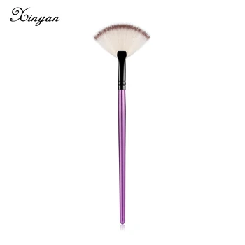 

XINYAN Slim Face Fan Shape Powder Concealer Make Up Brushes Blending Finishing Highlighter Makeup Brush Nail Brush for Makeup