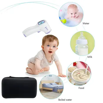 

Forehead gun storage bag EVA storage box thermometer package thermometer protection box practical bag