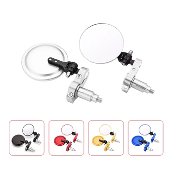 

Motorcycle Mirror 22/24mm Handle Bar End Rearview Side Mirrors five colors For Kawasaki zxr 400 ZXR400 ZZR600 zzr 600 Z1000