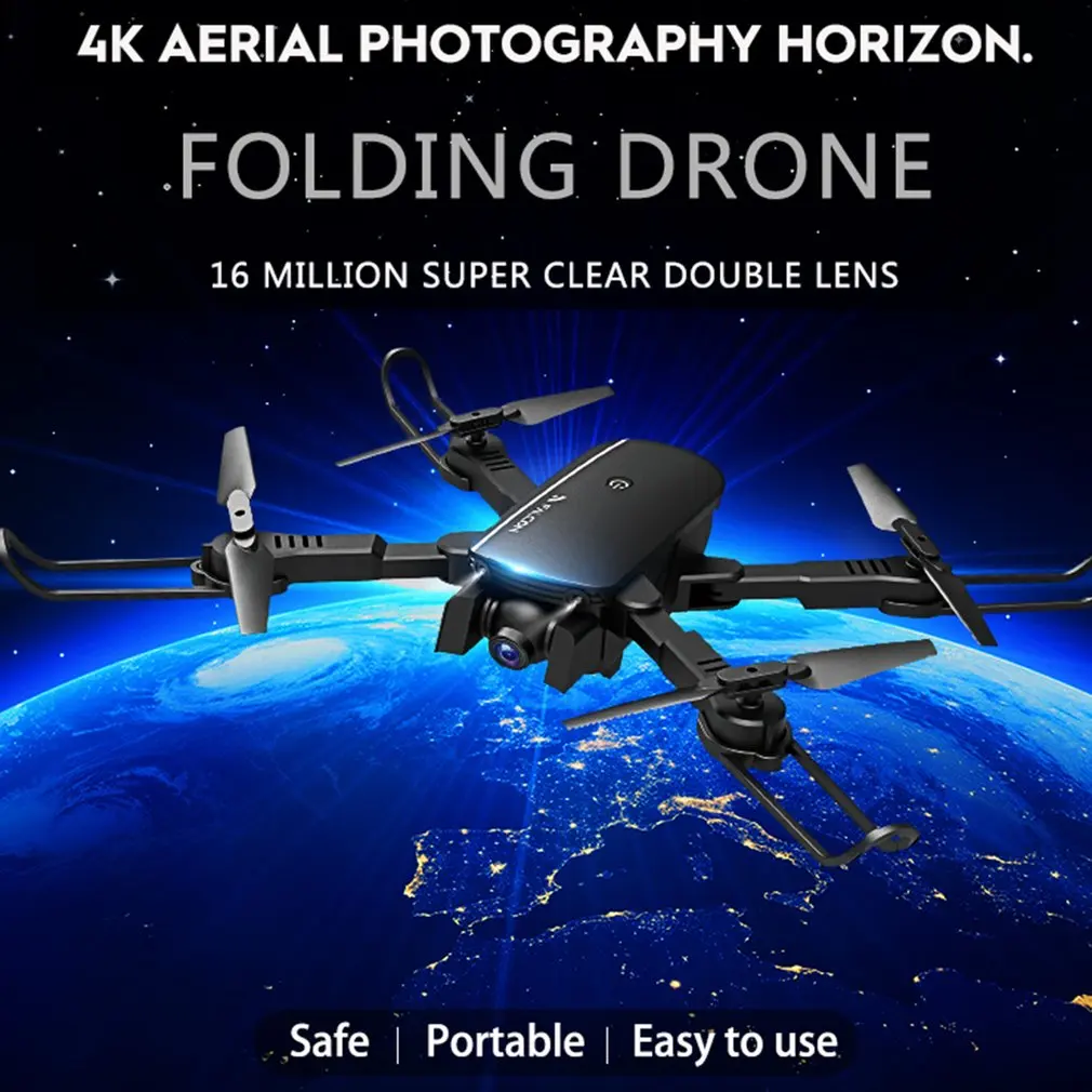 M1808 WiFi FPV RC Дрон 4K камера оптического позиционирования потока HD Двойная камера воздушная видео RC самолет детские игрушки